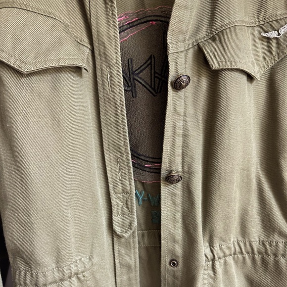 Zadig & Voltaire. Khaki cotton twill jacket / Jean Shirt - Picture 5 of 13